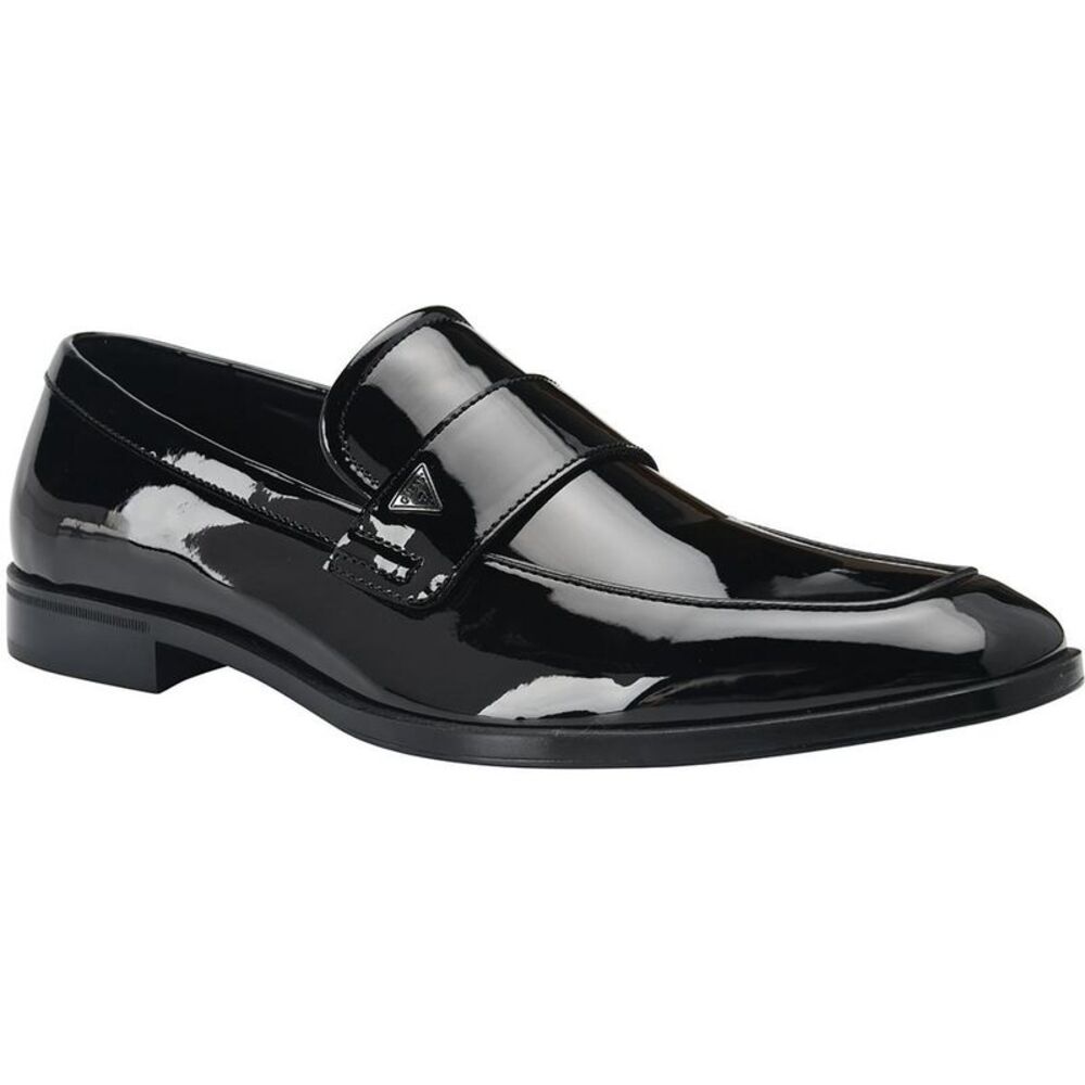 Guess Mens GMHELLER Black Comfort Insole Manmade Loafers NWT